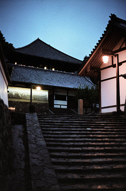 istock Small street in Nara / Japan at sunset. 90912634