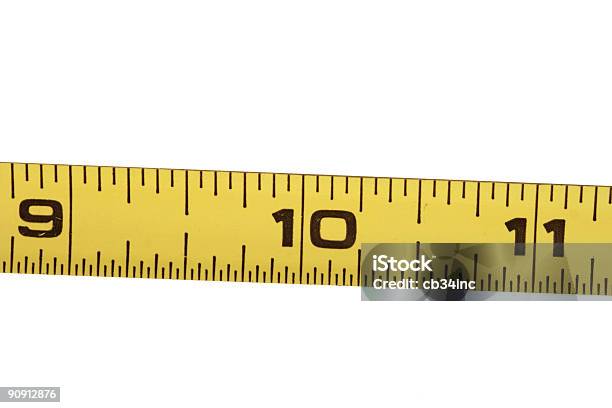 Wooden Ruler Flexible Measuring Tape On A White Background Stock Photo -  Download Image Now - iStock
