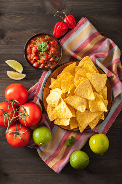 istock mexican salsa dip and nachos tortilla chips 909130336