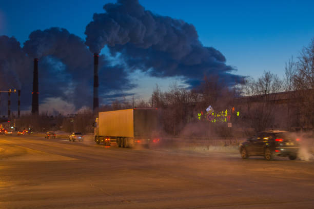 istock a factory emits smoke 909133808