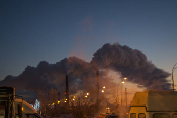 istock a factory emits smoke 909133990
