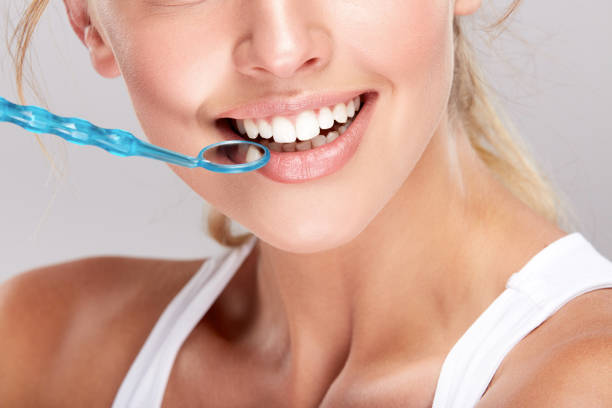 istock Cute girl with white teeth 909135266