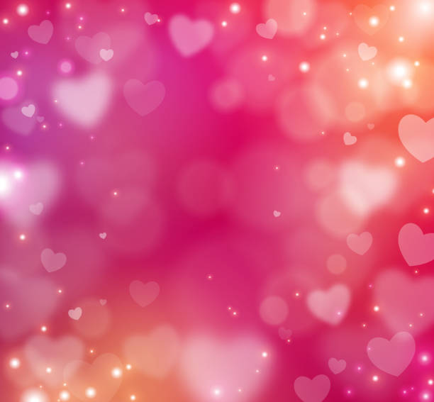 Valentine blur abstract background Happy Valentine's Day blur abstract background. Vector Illustration. Lights and Sparkles. Glowing Lovely Backdrop val stock illustrations