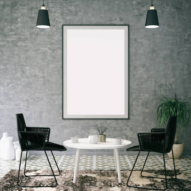 istock Mockup Frame in Living Room 909138684