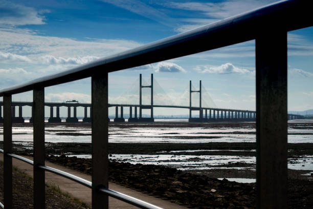istock Second Severn Crossing, Aust, Gloucestershire, United Kingdom. 909142214