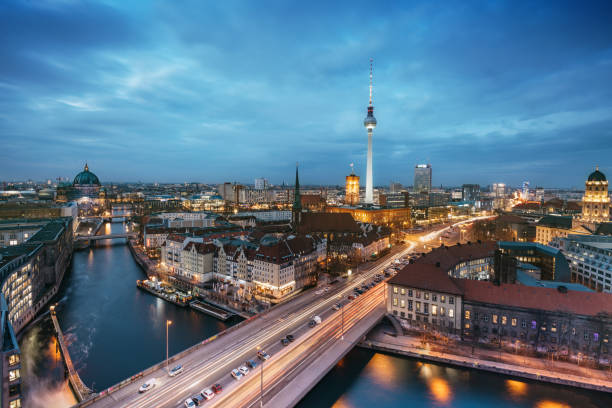 istock blue hour over Berlin cityscape with TV-tower 909142996