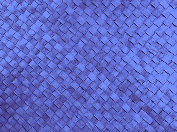 royal blue woven textured background - fake rattan imagens e fotografias de stock