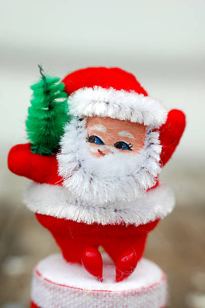 vintage santa - fotografia de stock