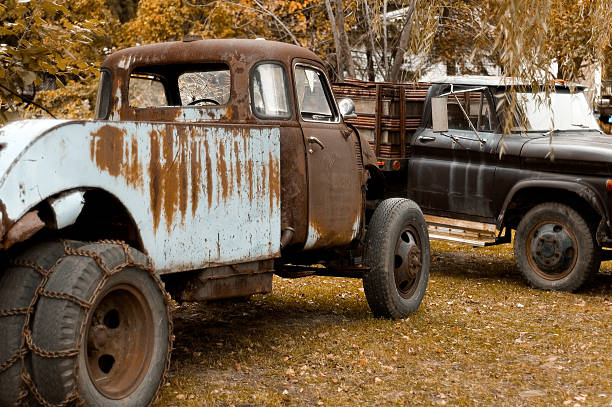 istock Beat-Up Antique Trucks 90915020