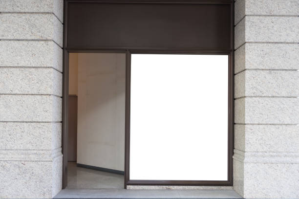 istock Shop Boutique Store Front with Big Window and Place for Name 909154156