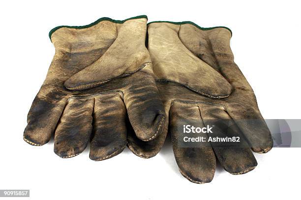 Sujo Multiusos Leather Gloves - Fotografias de stock e mais imagens de Calor - Calor, Luva - Peça de roupa, Luva - Roupa Desportiva de Proteção