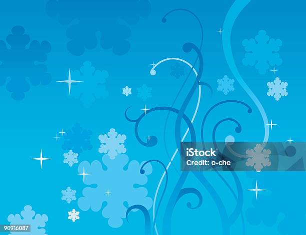 Ilustración de Patrón De Escarcha y más Vectores Libres de Derechos de Azul - Azul, Color - Tipo de imagen, Copo de nieve