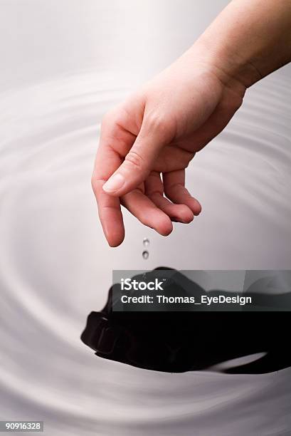 Hand Touching Water Series Stock Photo - Download Image Now - Adult, Adults Only, Color Image