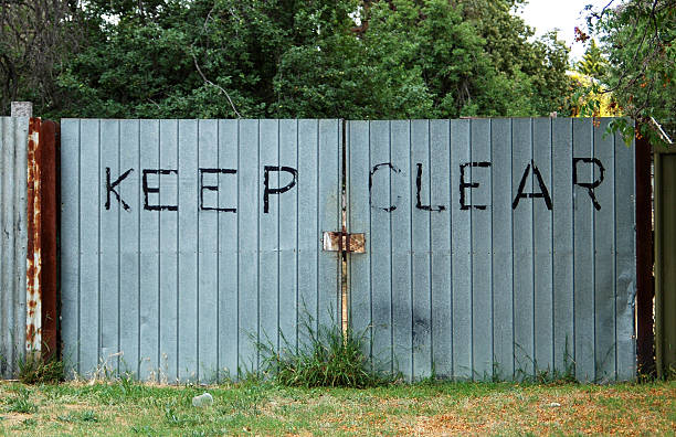 Keep Clear - fotografia de stock