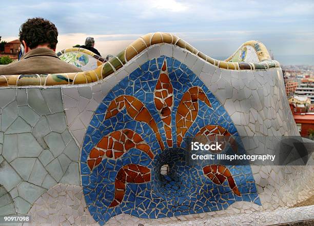 Park Güell Barcelona Hiszpania - zdjęcia stockowe i więcej obrazów Abstrakcja - Abstrakcja, Antoni Gaudí, Architektura