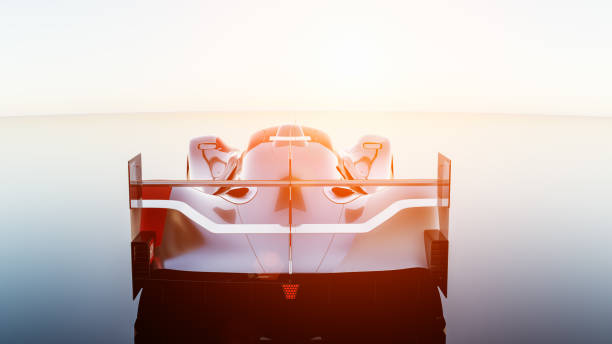 スーパーカー、ルマン プロトタイプ、写実的なレンダリング - endurance race ストックフォトと画像