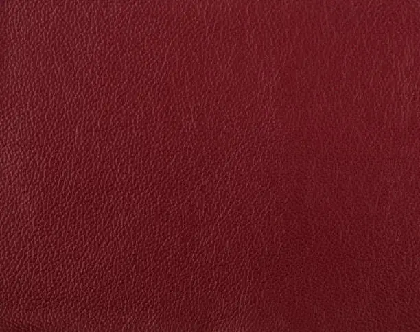 Dark red leather sample