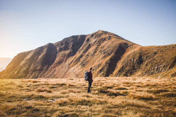 istock Girl Walking in Carpathian Mountains 909175548