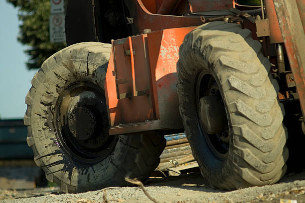 istock Telehandler's tires 90917597
