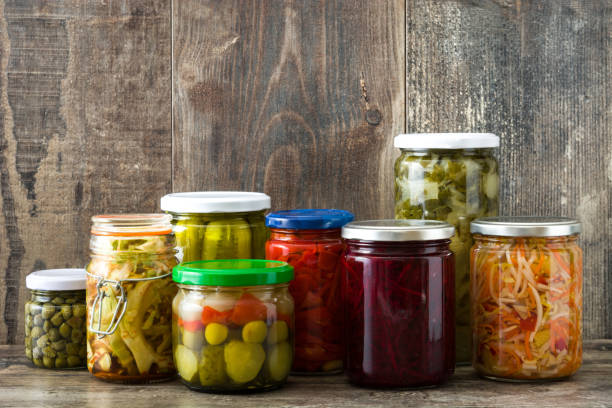 istock Fermented preserved vegetables in jar 909176774
