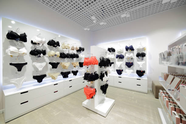 istock interior of bright underwear shop 909179714