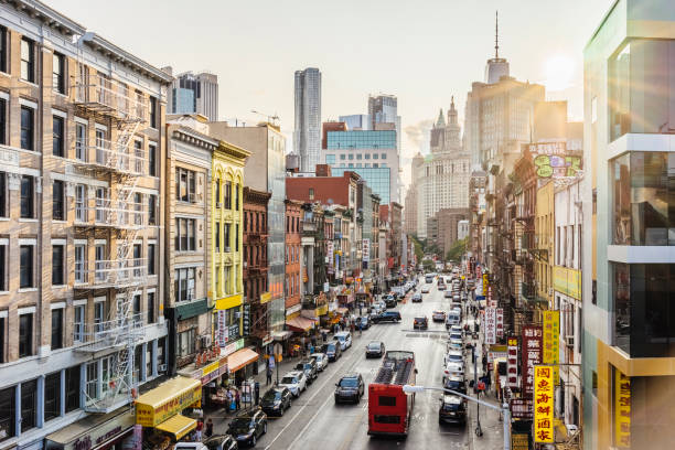 istock Lower Manhattan cityscape - Chinatown 909181318