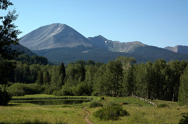 Mountain Lake stock photo