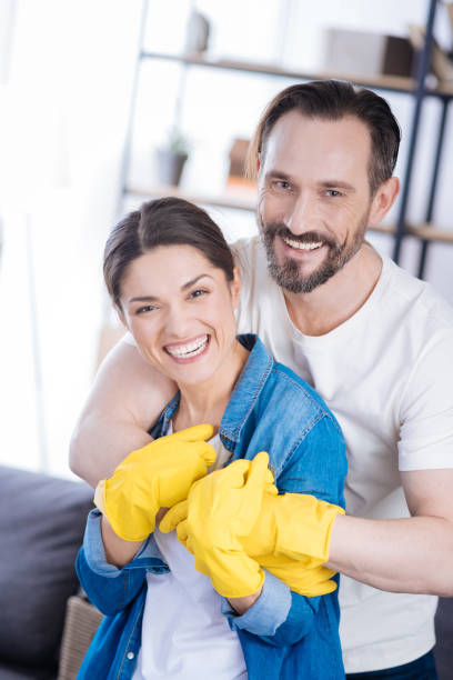 istock Adorable cute couple showing their love 909186842