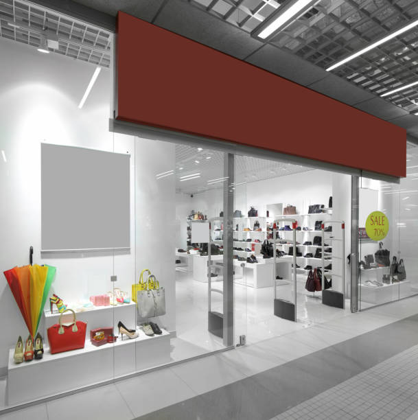 istock window of beautiful european store 909186890