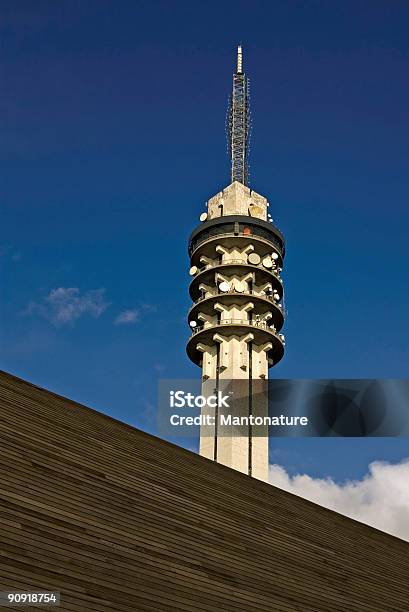 Communication Tower Lelystad 2 Stock Photo - Download Image Now - Airplane Hangar, Antenna - Aerial, Architecture