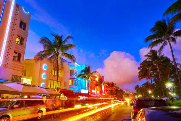 istock Miami South Beach sunset Ocean Drive Florida 909195694