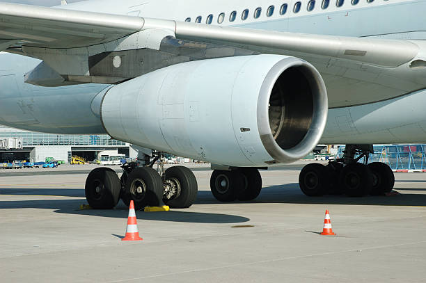 istock Turbine of Airplane 90919614
