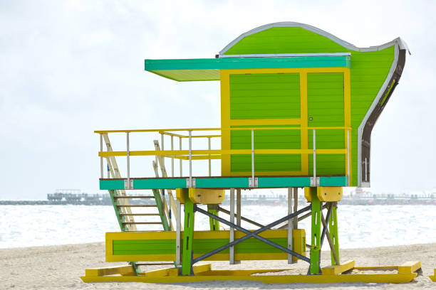istock Miami beach baywatch tower South beach Florida 909196936
