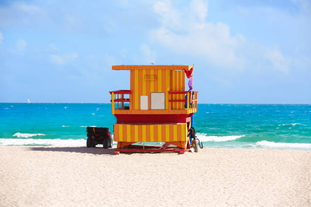 istock Miami beach baywatch tower South beach Florida 909197048