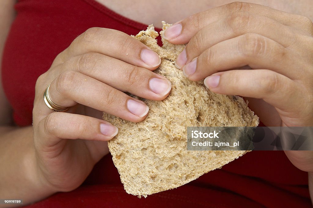 식빵 손 - 로열티 프리 건강관리와 의술 스톡 사진