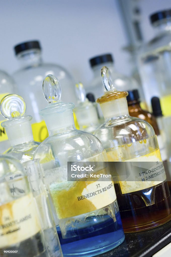 Lab Chemikalien und Reagents - Lizenzfrei Behälter Stock-Foto