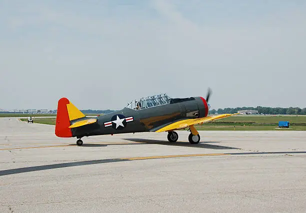 Photo of T-6 vintage trainer airplane