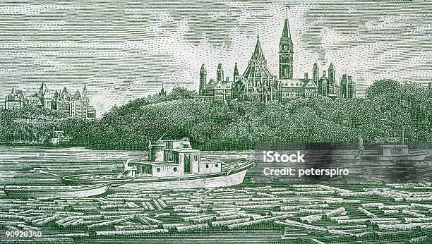 Parlament Und Den Ottawa River Stockfoto und mehr Bilder von Forstwirtschaft - Forstwirtschaft, Ottawa, 1-Dollar-Schein