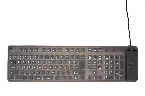 istock Isolated rubber portable and flexible keyboard 90920594