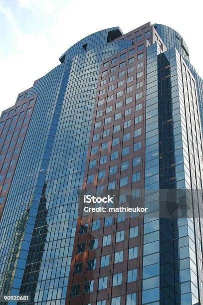Modern Skyscraper In Downtown Montreal Canada Stock Photo - Download Image Now - Avenue, Blue, Building - Activity