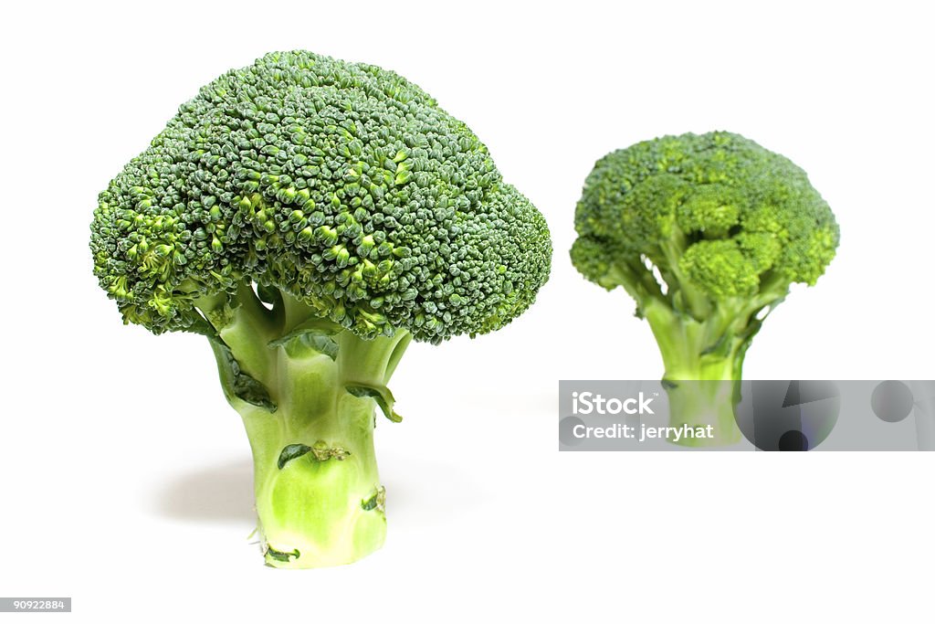 Two Broccoli Standing  Broccoli Stock Photo