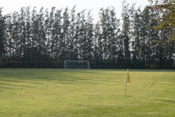 istock football fieldwith sun set 909232060