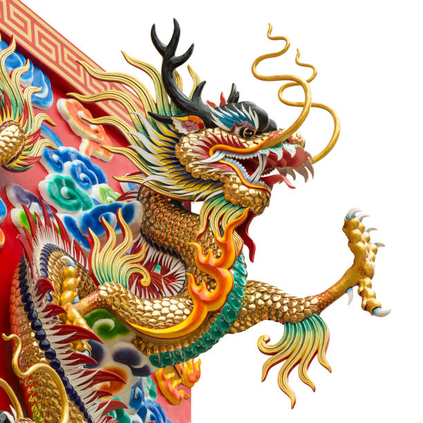 istock Chinese golden dragon 909237922