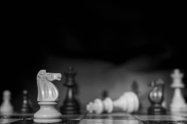istock Chess photographed on a chessboard 909240542