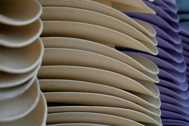 istock Stacks of White Cowboy Hats 90924100