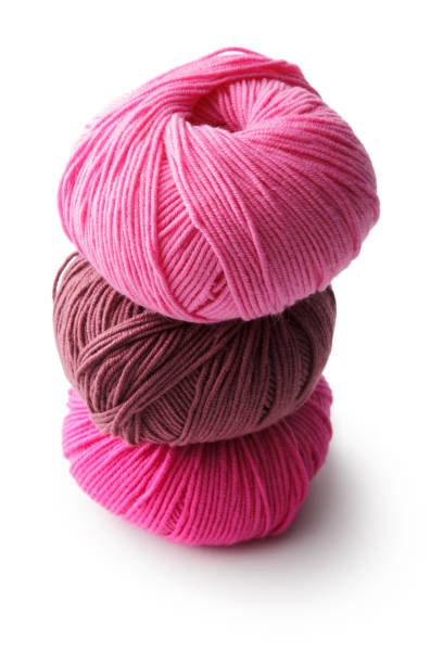 istock Textile: Balls of Wool Isolated on White Background 909245870