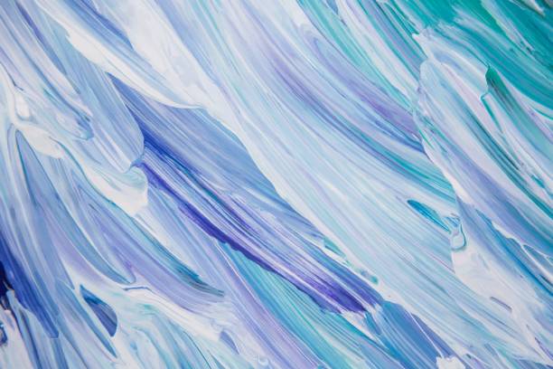 ilustrações de stock, clip art, desenhos animados e ícones de abstract blue aqua teal and white painting with brush strokes eps vector - swirl blue backgrounds abstract