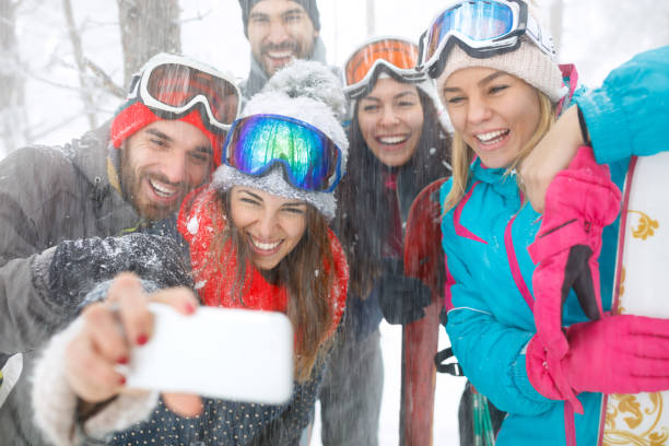 istock Group of friends making photo 909246520