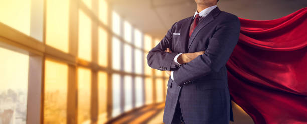 istock Business superhero. Mixed media 909246722