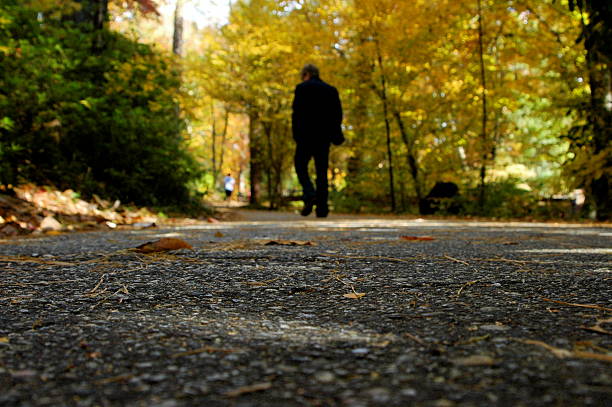 Caminhada o caminho - foto de acervo